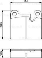 BOSCH 0 986 464 671 - Kit de plaquettes de frein, frein à disque cwaw.fr