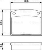 BOSCH 0 986 464 852 - Kit de plaquettes de frein, frein à disque cwaw.fr