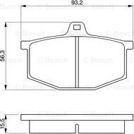 BOSCH 0 986 464 801 - Kit de plaquettes de frein, frein à disque cwaw.fr