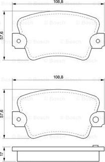 BOSCH 0 986 464 881 - Kit de plaquettes de frein, frein à disque cwaw.fr