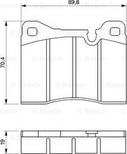 BOSCH 0 986 464 372 - Kit de plaquettes de frein, frein à disque cwaw.fr