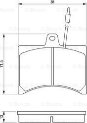 BOSCH 0 986 465 941 - Kit de plaquettes de frein, frein à disque cwaw.fr