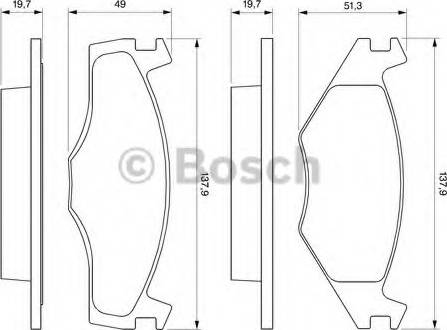 BOSCH 0 986 465 961 - Kit de plaquettes de frein, frein à disque cwaw.fr