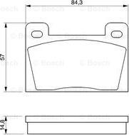 BOSCH 0 986 465 610 - Kit de plaquettes de frein, frein à disque cwaw.fr