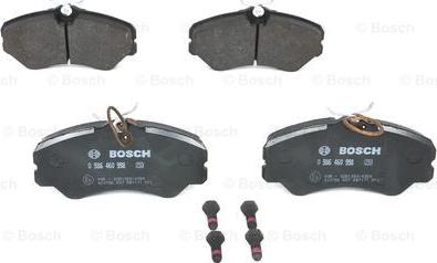 BOSCH 0 986 460 998 - Kit de plaquettes de frein, frein à disque cwaw.fr