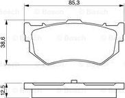 BOSCH 0 986 460 992 - Kit de plaquettes de frein, frein à disque cwaw.fr