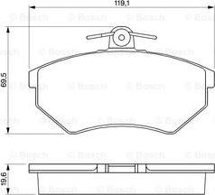 BOSCH 0 986 460 944 - Kit de plaquettes de frein, frein à disque cwaw.fr