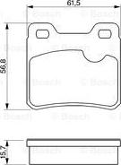 BOSCH 0 986 460 955 - Kit de plaquettes de frein, frein à disque cwaw.fr