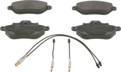 BOSCH 0 986 460 956 - Kit de plaquettes de frein, frein à disque cwaw.fr