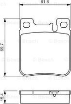 BOSCH 0 986 460 965 - Kit de plaquettes de frein, frein à disque cwaw.fr