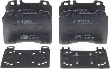 BOSCH 0 986 460 966 - Kit de plaquettes de frein, frein à disque cwaw.fr