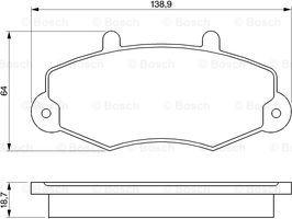 BOSCH 0 986 460 963 - Kit de plaquettes de frein, frein à disque cwaw.fr