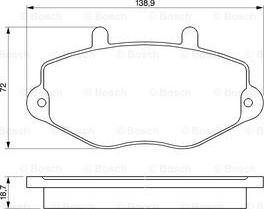 BOSCH 0 986 460 962 - Kit de plaquettes de frein, frein à disque cwaw.fr