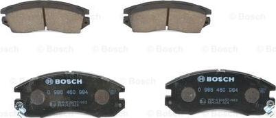 BOSCH 0 986 460 984 - Kit de plaquettes de frein, frein à disque cwaw.fr