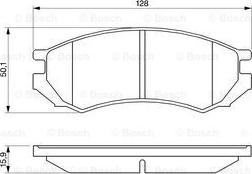 BOSCH 0 986 460 981 - Kit de plaquettes de frein, frein à disque cwaw.fr