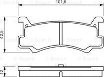 BOSCH 0 986 460 080 - Kit de plaquettes de frein, frein à disque cwaw.fr