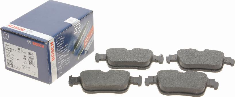 BOSCH 0 986 460 074 - Kit de plaquettes de frein, frein à disque cwaw.fr