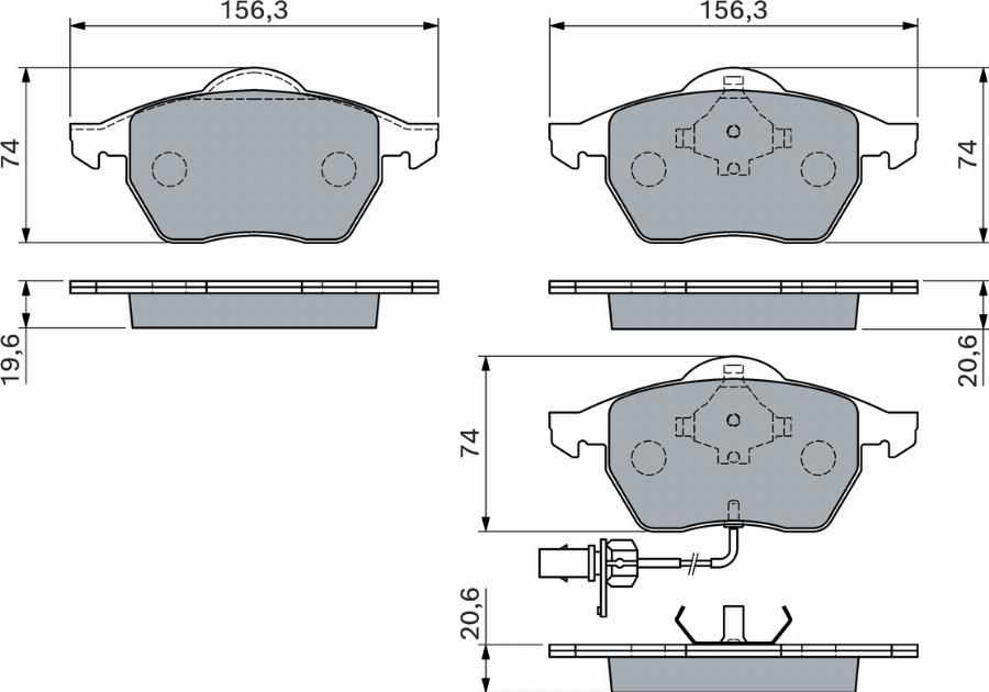 BOSCH 0 986 460 118 - Kit de plaquettes de frein, frein à disque cwaw.fr