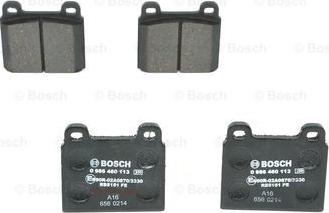 BOSCH 0 986 460 113 - Kit de plaquettes de frein, frein à disque cwaw.fr