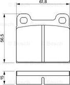 BOSCH 0 986 460 346 - Kit de plaquettes de frein, frein à disque cwaw.fr