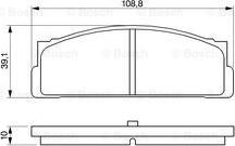 BOSCH 0 986 460 741 - Kit de plaquettes de frein, frein à disque cwaw.fr