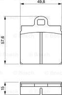 BOSCH 0 986 460 701 - Kit de plaquettes de frein, frein à disque cwaw.fr