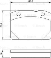 BOSCH 0 986 461 661 - Kit de plaquettes de frein, frein à disque cwaw.fr