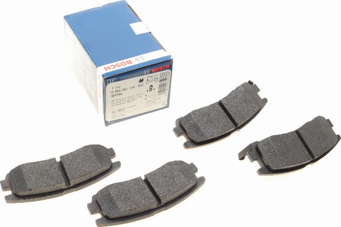 BOSCH 0 986 461 145 - Kit de plaquettes de frein, frein à disque cwaw.fr