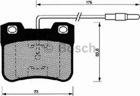 BOSCH 0 986 461 108 - Kit de plaquettes de frein, frein à disque cwaw.fr