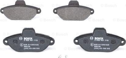 BOSCH 0 986 461 119 - Kit de plaquettes de frein, frein à disque cwaw.fr