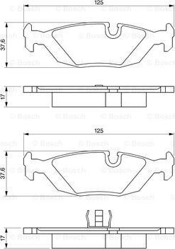 BOSCH 0 986 461 111 - Kit de plaquettes de frein, frein à disque cwaw.fr