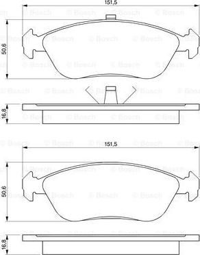 BOSCH 0 986 461 137 - Kit de plaquettes de frein, frein à disque cwaw.fr