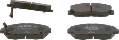 BOSCH 0 986 461 124 - Kit de plaquettes de frein, frein à disque cwaw.fr