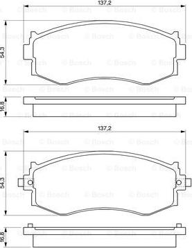 BOSCH 0 986 461 121 - Kit de plaquettes de frein, frein à disque cwaw.fr