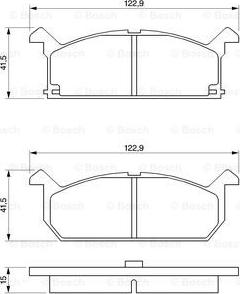 BOSCH 0 986 461 751 - Kit de plaquettes de frein, frein à disque cwaw.fr