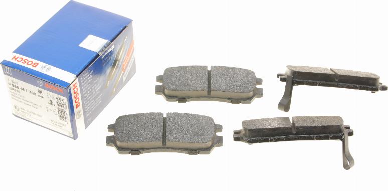 BOSCH 0 986 461 768 - Kit de plaquettes de frein, frein à disque cwaw.fr