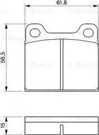 BOSCH 0 986 461 731 - Kit de plaquettes de frein, frein à disque cwaw.fr