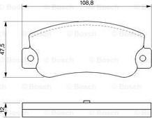 BOSCH 0 986 468 411 - Kit de plaquettes de frein, frein à disque cwaw.fr