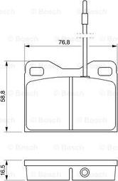 BOSCH 0 986 468 661 - Kit de plaquettes de frein, frein à disque cwaw.fr