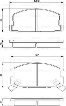 BOSCH 0 986 468 670 - Kit de plaquettes de frein, frein à disque cwaw.fr