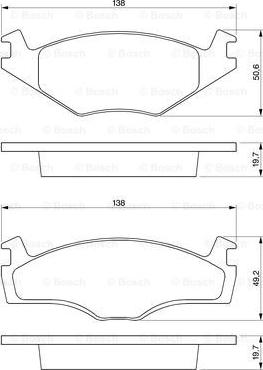 BOSCH 0 986 468 870 - Kit de plaquettes de frein, frein à disque cwaw.fr