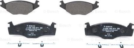 BOSCH 0 986 468 871 - Kit de plaquettes de frein, frein à disque cwaw.fr