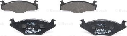 BOSCH 0 986 468 871 - Kit de plaquettes de frein, frein à disque cwaw.fr