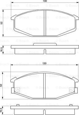 BOSCH 0 986 468 320 - Kit de plaquettes de frein, frein à disque cwaw.fr