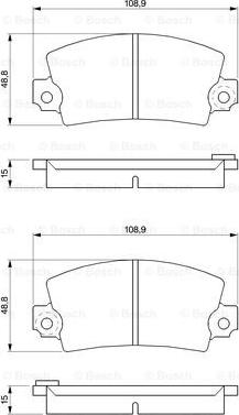 BOSCH 0 986 463 473 - Kit de plaquettes de frein, frein à disque cwaw.fr