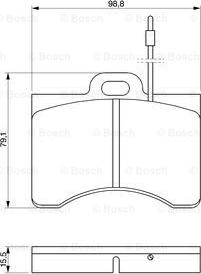 BOSCH 0 986 463 561 - Kit de plaquettes de frein, frein à disque cwaw.fr