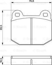 BOSCH 0 986 463 232 - Kit de plaquettes de frein, frein à disque cwaw.fr