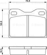 BOSCH 0 986 463 736 - Kit de plaquettes de frein, frein à disque cwaw.fr