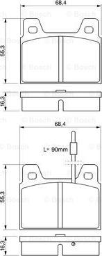 BOSCH 0 986 462 532 - Kit de plaquettes de frein, frein à disque cwaw.fr