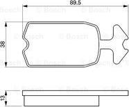 BOSCH 0 986 462 072 - Kit de plaquettes de frein, frein à disque cwaw.fr